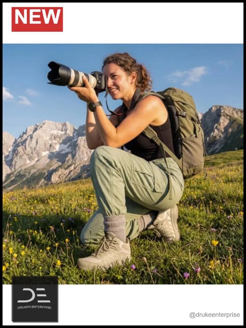 Waterproof Hiking Boots, Lightweight Low-Top, All-Terrain Traction, Lace-Up